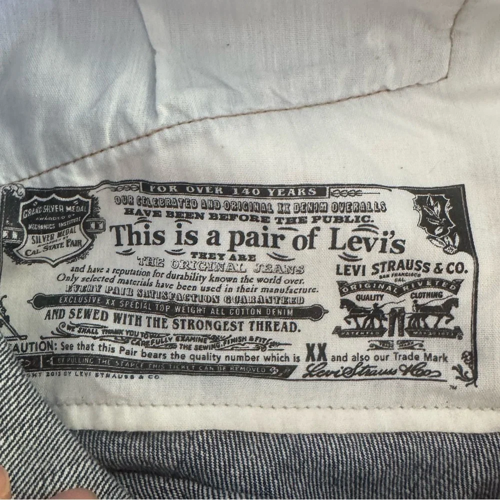 Levi's 501 Men's Straight Jeans in Deep Blue 26x32 y2k trendy 2019 premium - Picture 3 of 10